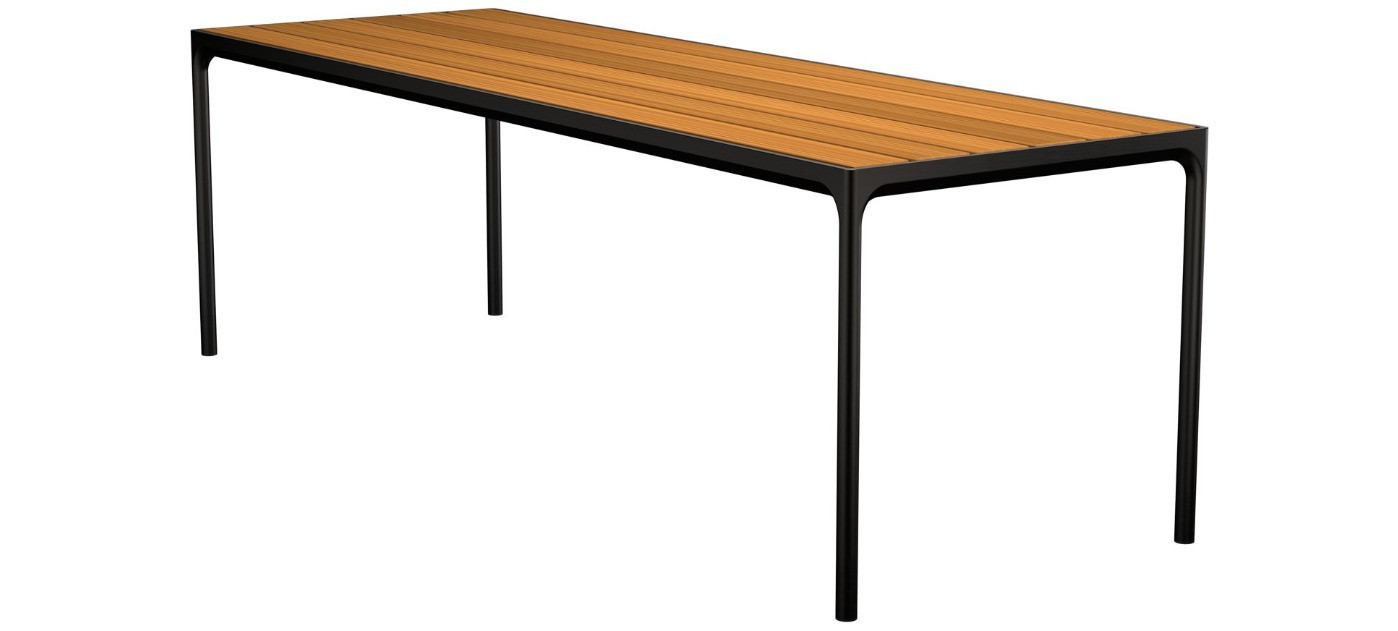 HOUE Four visoki stol 270 x 90 cm, 03-24 Bambus / crna