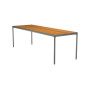 HOUE Four visoka miza 270 x 90 cm, 03-26 Bambus / siva aluminij