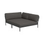 HOUE Level kutni modul Cozy, desni, 9851 Tamno siva (Basic) / tamno siva
