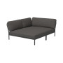 HOUE Level Cozy corner module, left, 9851 Dark Grey (Basic) / dark grey