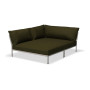 HOUE Level/2 Cozy corner module, left, Leaf / muted white
