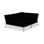 HOUE Level/2 kutni modul Cozy, lijevi, Char / zatamnjeno bijela