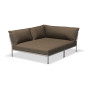 HOUE Level/2 Cozy Eckmodul, links, Ash / gedämpftes Weiß