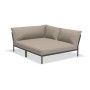 HOUE Level/2 kutni modul Cozy, desni, Ash / tamno siva