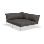 HOUE Level/2 Cozy Eckmodul, rechts, Dunkelgrau (Basic) / gedämpftes Weiß