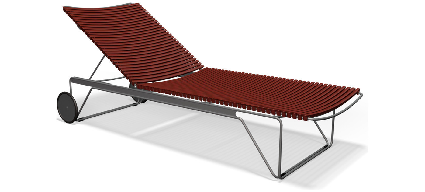 HOUE Click verstellbare Chaiselongue, Paprika
