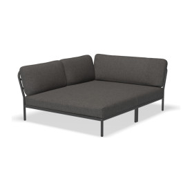 HOUE Level Cozy Eckmodul, links, Dunkelgrau (Basic) / dunkelgrau