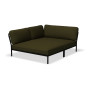 HOUE Level Cozy Eckmodul, links, Leaf / dunkelgrau