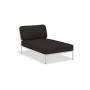 HOUE Level Chaiselongue-Modul, Sooty Grey / gedämpftes Weiß