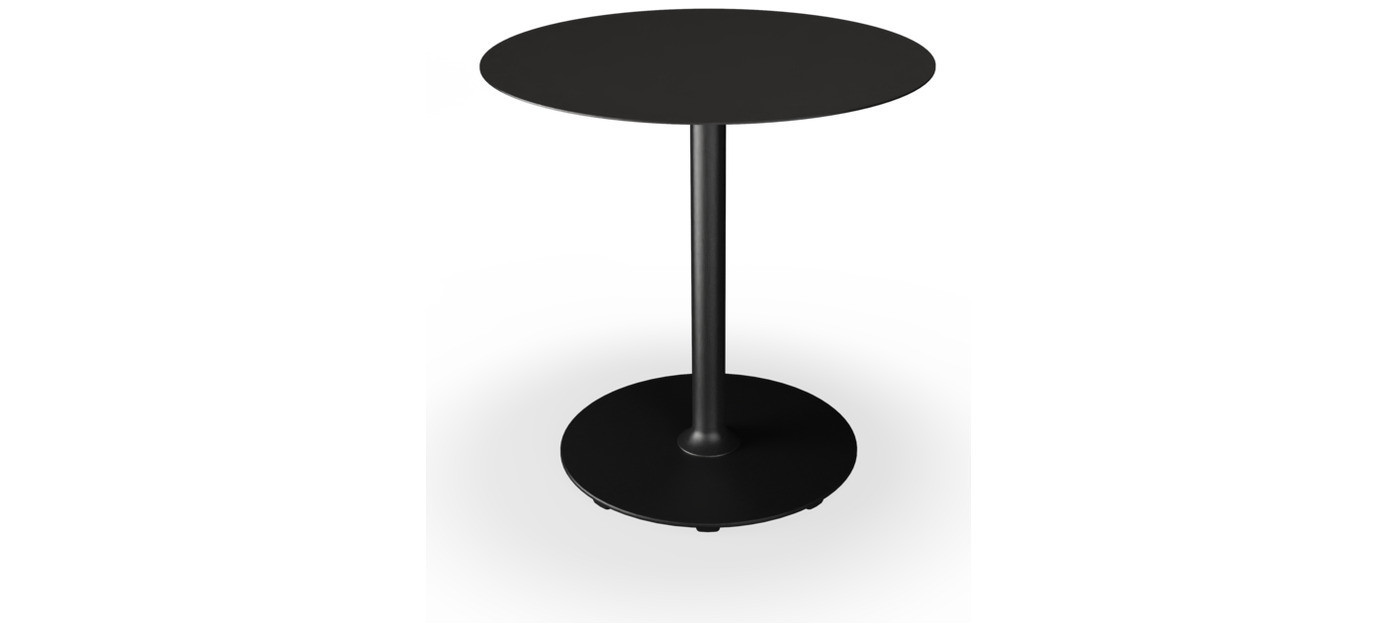 HOUE Pico kavanski stol Ø74 cm, okruglo postolje, Crna