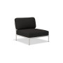 HOUE Level Sessel, Sooty Grey / gedämpftes Weiß