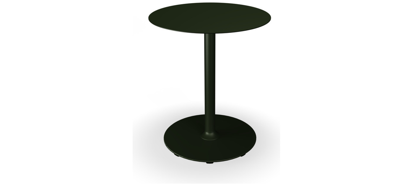HOUE Pico café table Ø64 cm, round base, Olive green