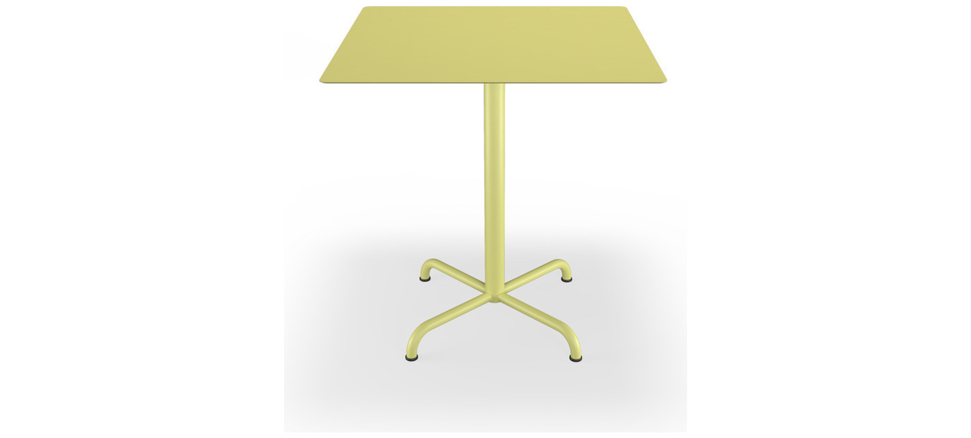 HOUE Pico café table 70 x 70 cm, 4-star base, Lemon Zest