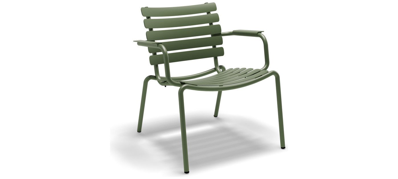 HOUE Alua lounge stol, Olivno Zelena