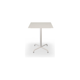 HOUE Pico Cafétisch 60 x 60 cm, Vierstern-Fuß, Gedämpftes Weiß