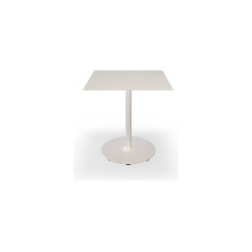 HOUE Pico kavarniška miza 70 x 70 cm, okroglo podnožje, Pridušena Bela