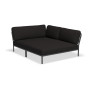 HOUE Level Cozy Eckmodul, rechts, Char / dunkelgrau