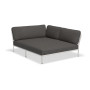 HOUE Level Cozy Eckmodul, rechts, Dunkelgrau (Basic) / gedämpftes Weiß