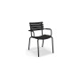 HOUE Reclips dining chair with armrests, 2024-24 Black / black aluminium
