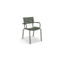 HOUE Reclips blagovaonska stolica s rukonaslonima, 2727-27 Maslinasto zelena / maslinasto zeleni aluminij
