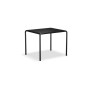 HOUE Avanti jedilna miza aluminij 83 x 98 cm, Aluminij črna / črna
