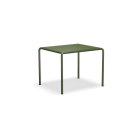 HOUE Avanti jedilna miza aluminij 83 x 98 cm, Aluminij olivno zelena / olivno zelena