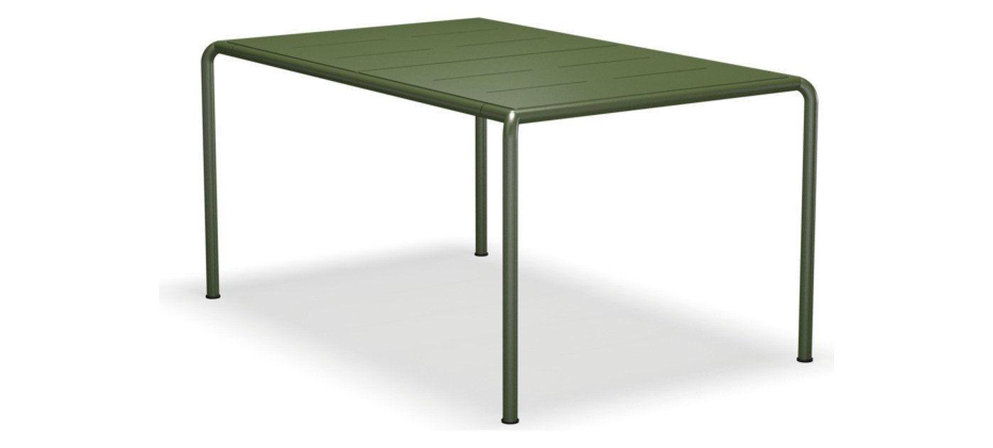 HOUE Avanti dining table aluminium 153 x 98 cm, Aluminium olive green / olive green