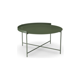 HOUE Edge Beistelltisch Ø76 cm, Olivgrün