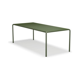 HOUE Avanti jedilna miza aluminij 222,5 x 98 cm, Aluminij olivno zelena / olivno zelena