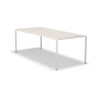 HOUE Avanti Esstisch Aluminium 222,5 x 98 cm, Aluminium gedecktes Weiß / gedecktes Weiß