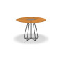 HOUE Circle blagovaonski stol Ø110 cm, Bambus / sivi aluminij