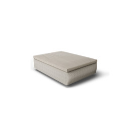HOUE Drift ottoman, Yalees Beige / Sunbrella Source Oak