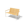 Egoe Axis Zweisitzer-Bank mit Armlehnen, Ansicht 2