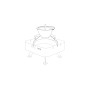 Egoe Back to fire pot set for square fire pit, robinia, view 2
