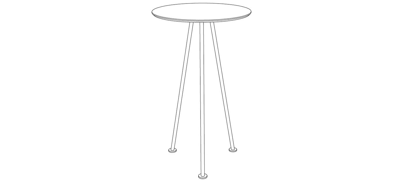 Egoe Máj small circular tall table