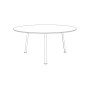 Egoe Máj low circular table, view 2