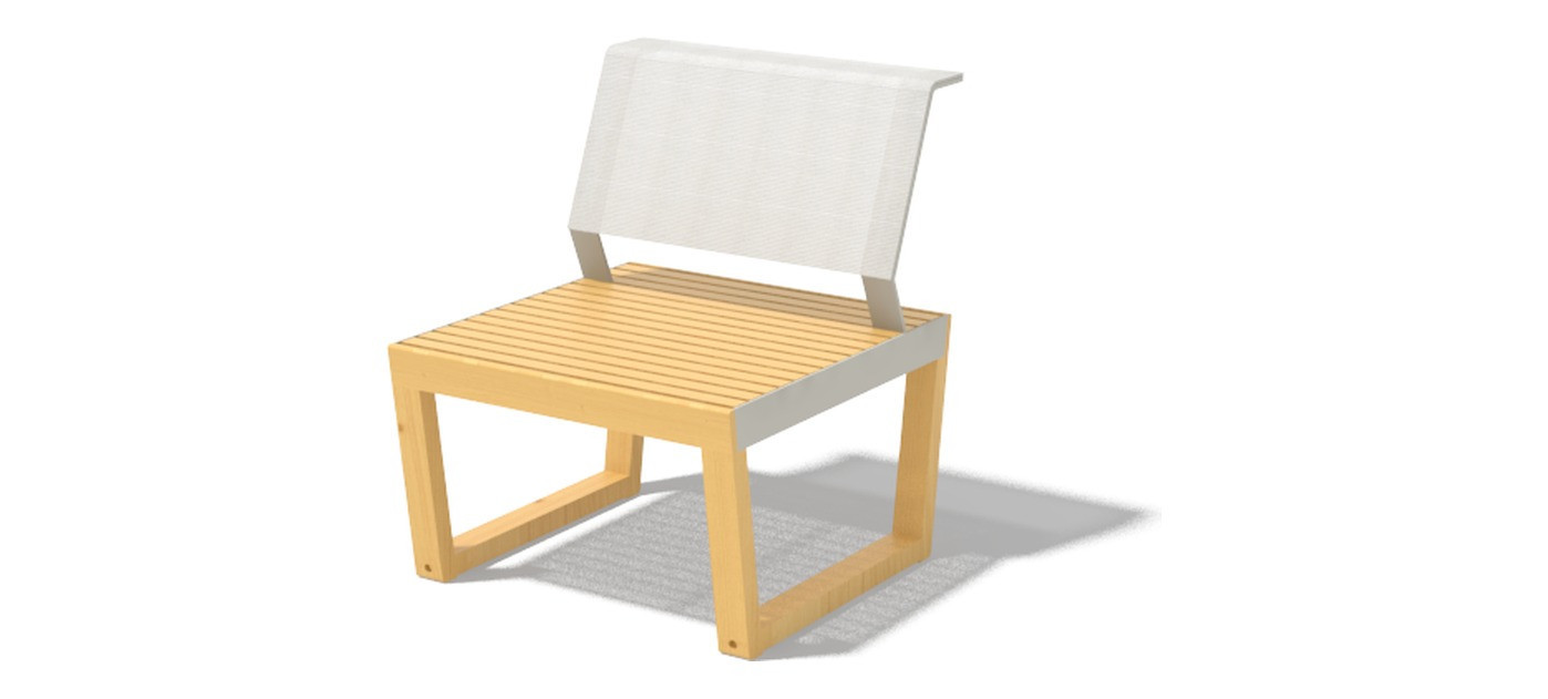 Egoe Barka armchair without armrests