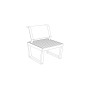 Egoe Barka armchair without armrests, view 2