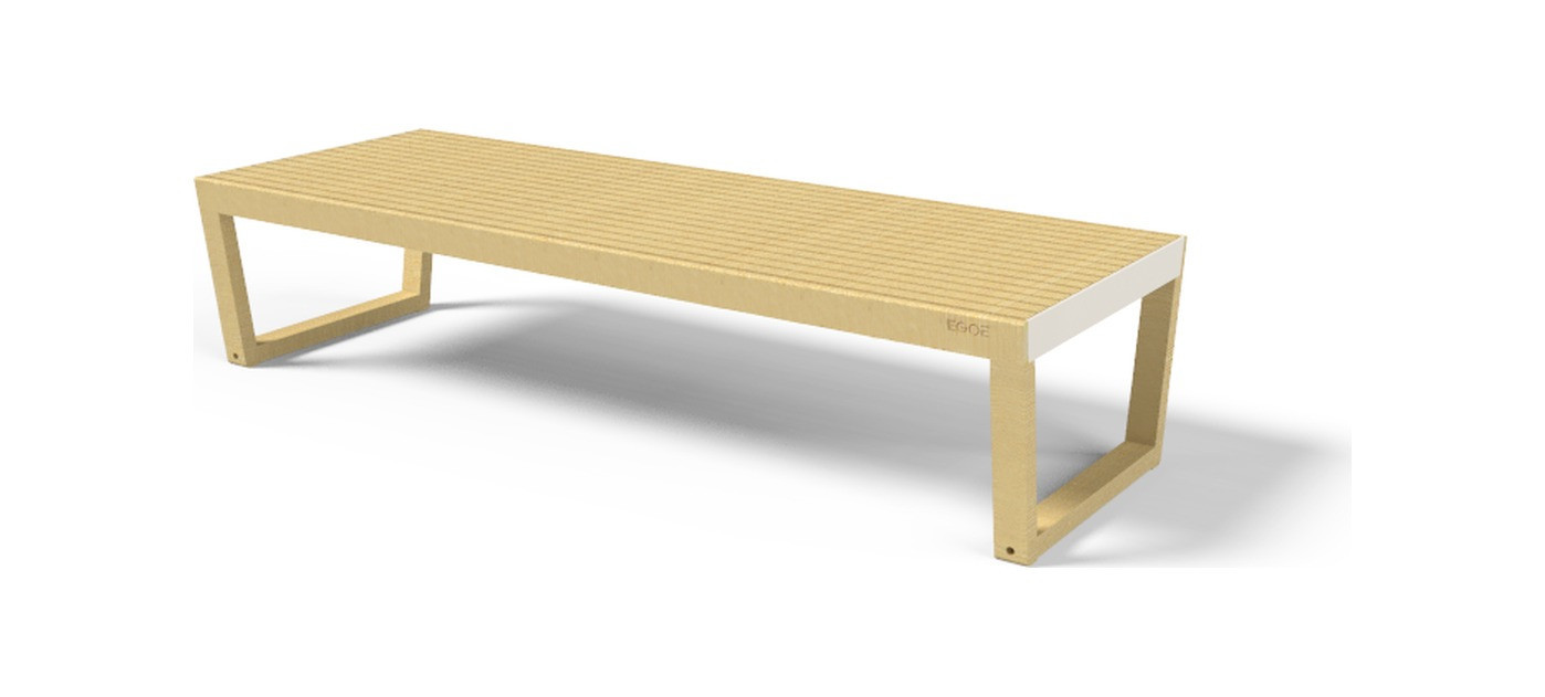 Egoe Barka three-seat bench without backrest