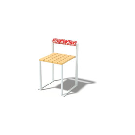 Egoe Bistrot stool with backrest