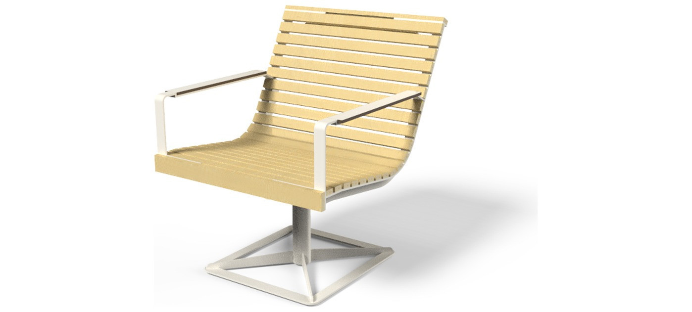 Egoe Preva one legged armchair, setting