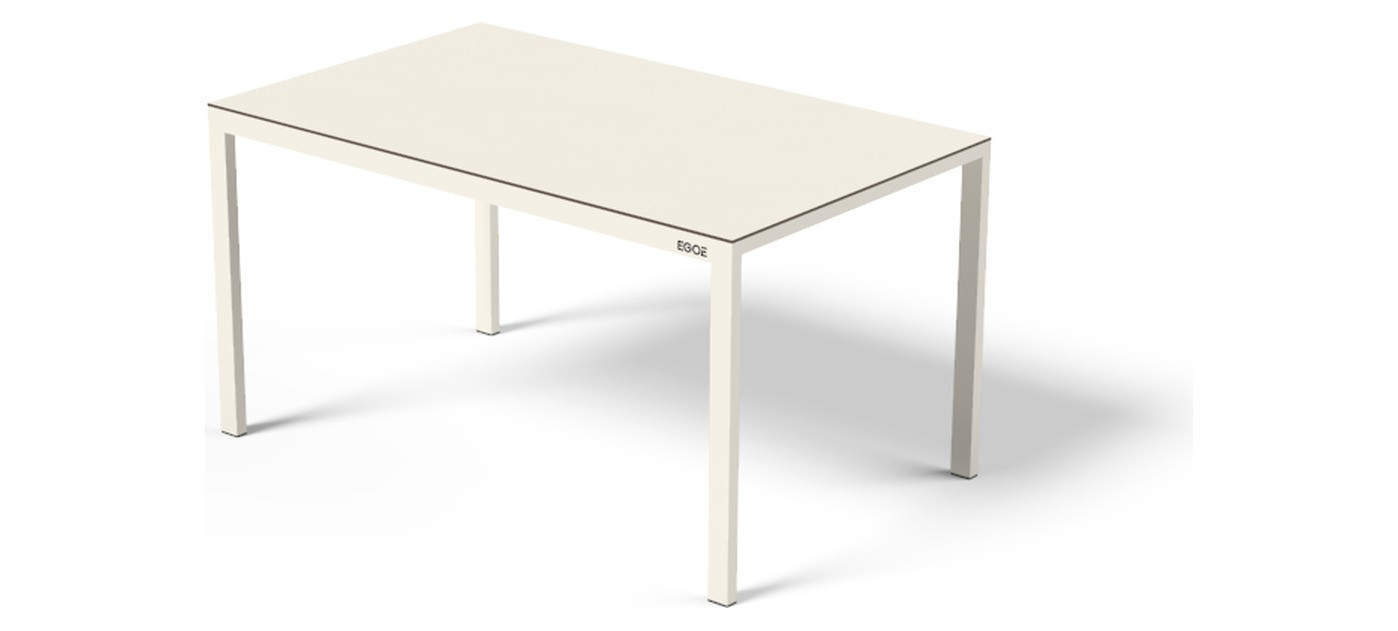 Egoe Cora rectangular table, HPL, 141,5 x 86,5 cm