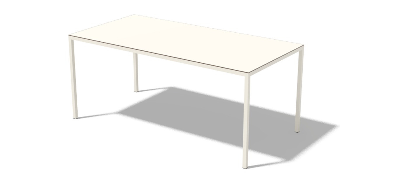 Egoe Cora rectangular table, HPL, 174,5 x 86,5 cm