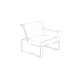 Egoe Moja armchair with right armrest, view 2