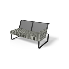 Egoe Moja Zweisitzer-Sofa mit rechter Armlehne