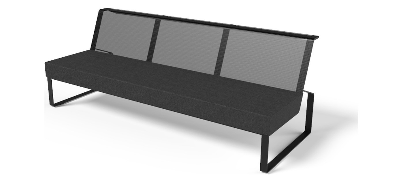 Egoe Moja three-seat sofa without armrests