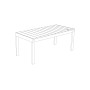 Egoe Sena rectangular table, jatoba, view 2