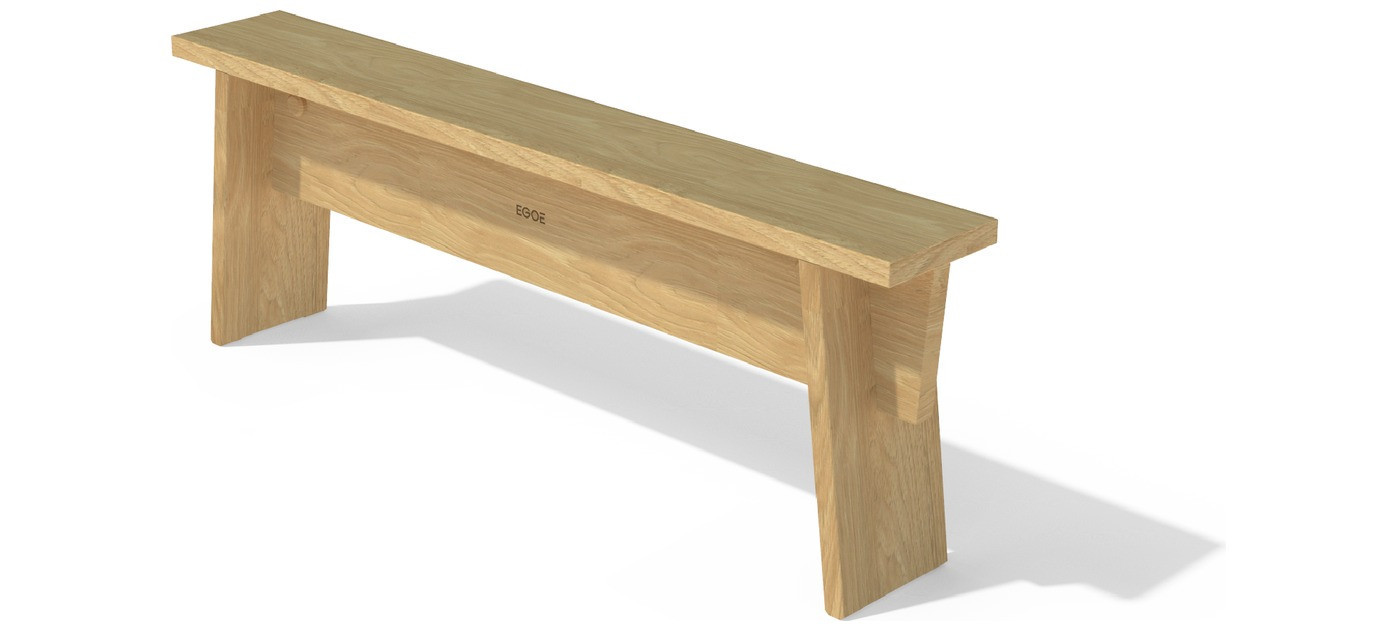 Egoe Štok wooden bench, thermo ash