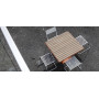 Egoe Tina large square table, setting