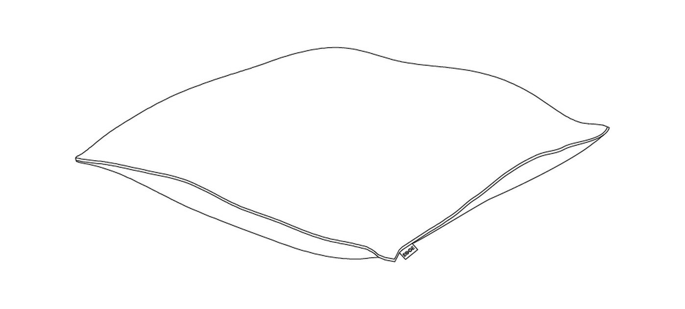 Egoe big square pillow with piping